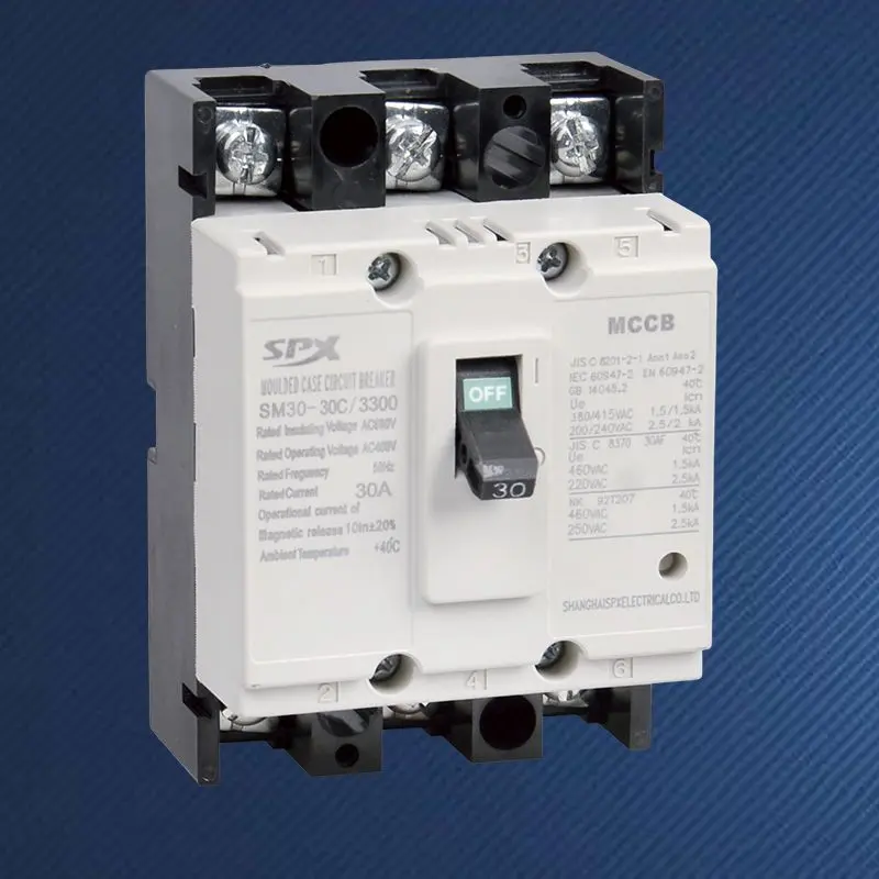 3P 5A 10A 20A Pemutus Litar Kes Beracuan