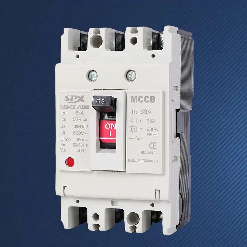 MCCB 3P 40A 50A Pemutus Litar Kes Beracuan